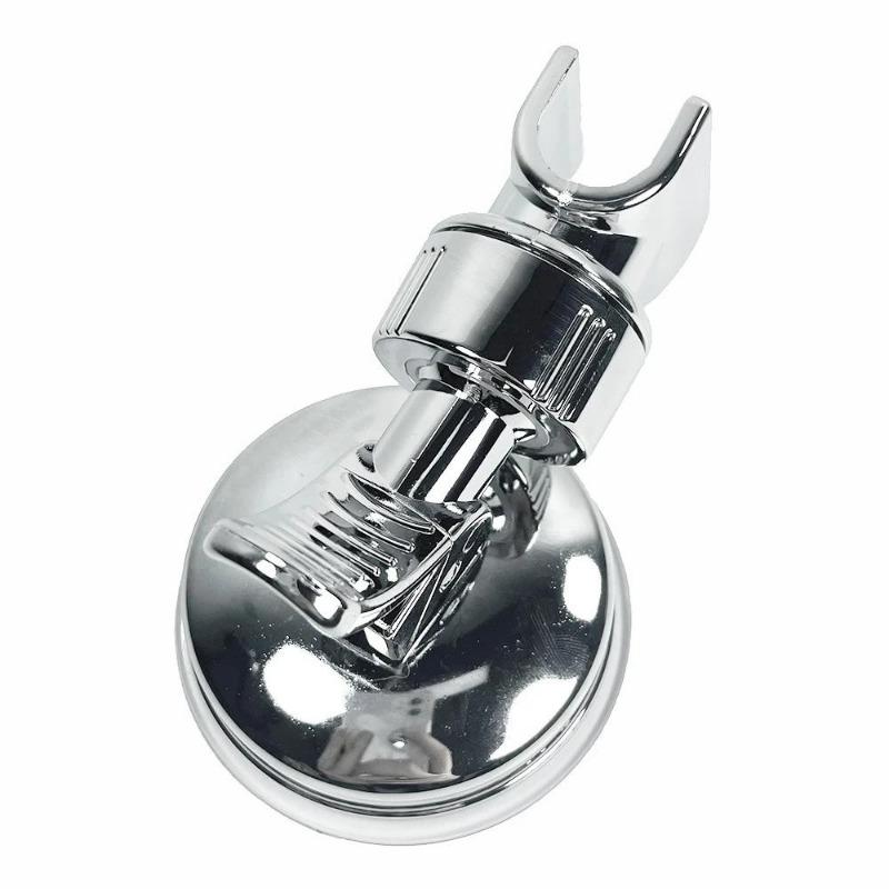 Universal Adjustable Hand Shower Holder Suction Cup Holder Full Plating Shower Rail Head Holder Bathroom Bracket Stable Rotation. as the picture