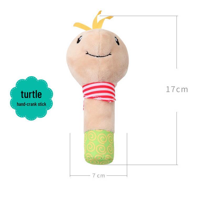 BBSKY Baby Tier Plüsch Rasselstab - Niedliches Welpen- & Eulen-Design