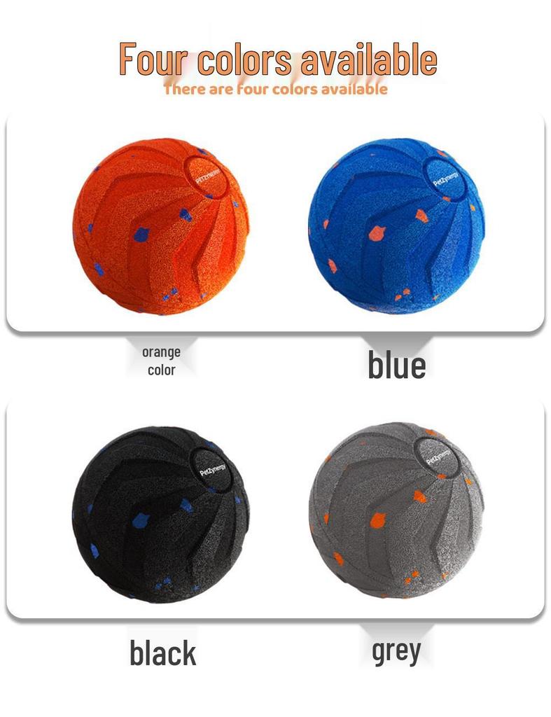 PetSmart Electric Dog Toy: Waterproof, Bite-Resistant E-TPU Bouncing Ball with Rope for Interactive Teething
