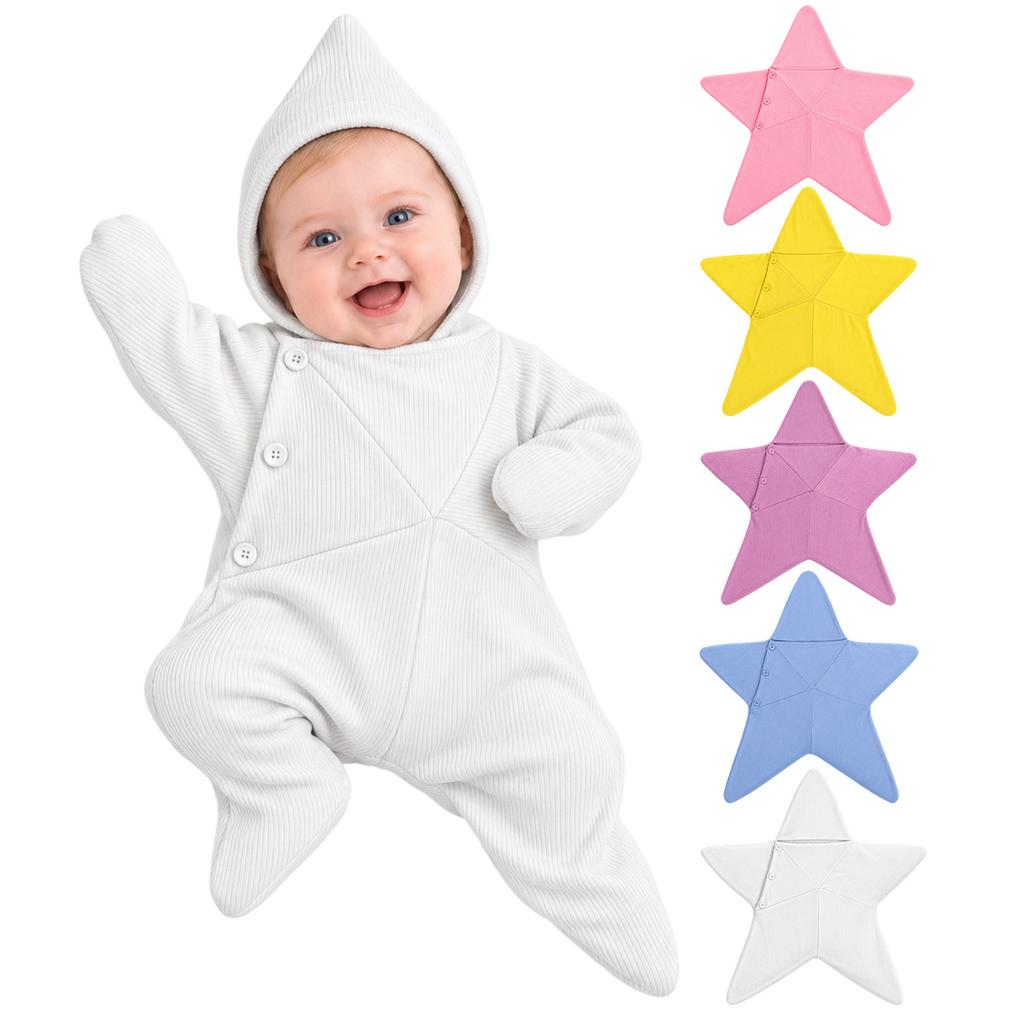Print Sleeping Bag Set with Pajamas Infant Sleepwear for Bedtime and Naps