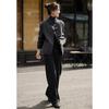 Mohanyimei V-Neck New Chinese Style Double-Faced Wool Coat