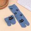 1Pair Japanese Style Two Finger Socks Unisex Clog Socks Polyester Toe Separation Socks Kimono Flip Flop Sandal Split Toe Sock