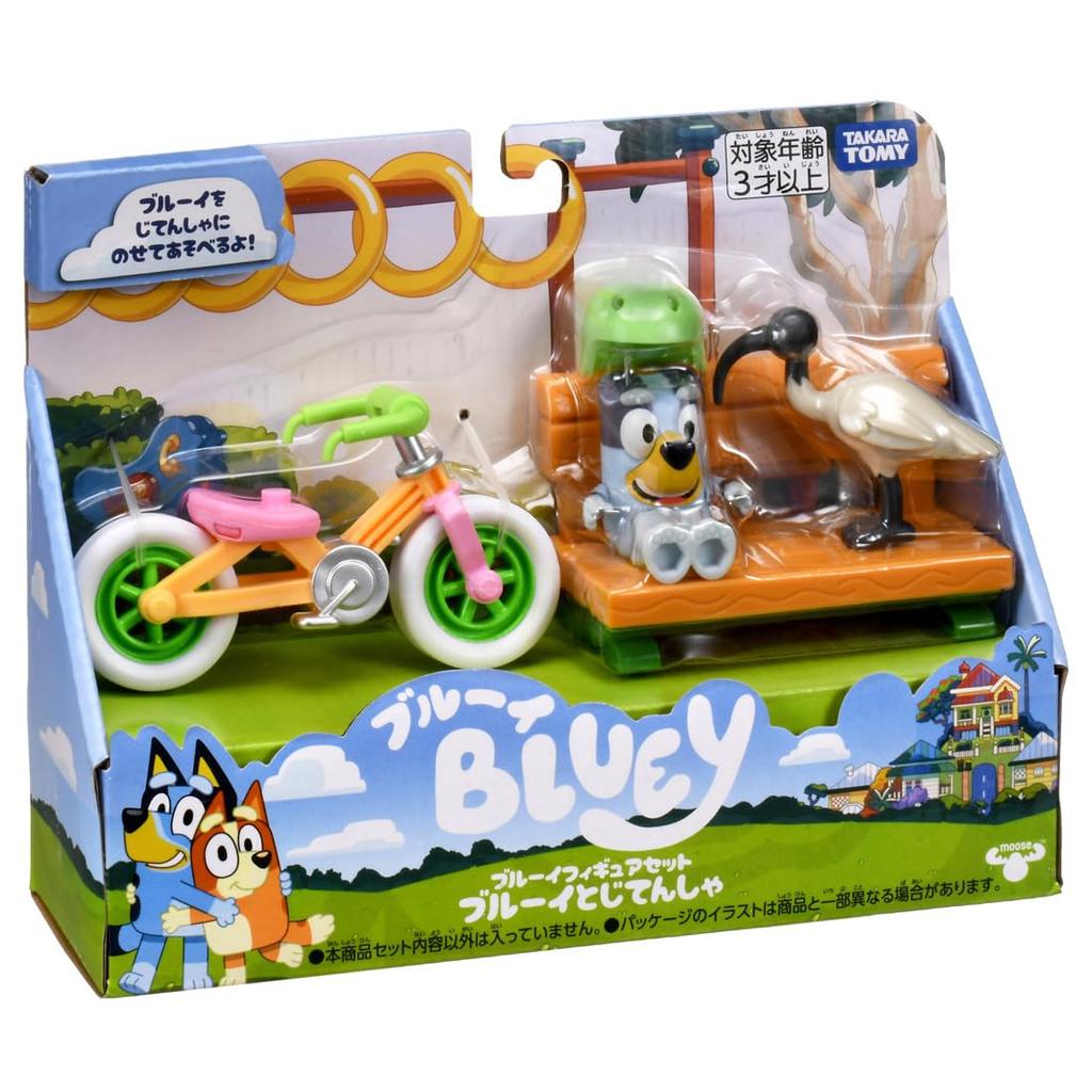 Takara Tomy Bluey Figure Set Bluey Bicycle