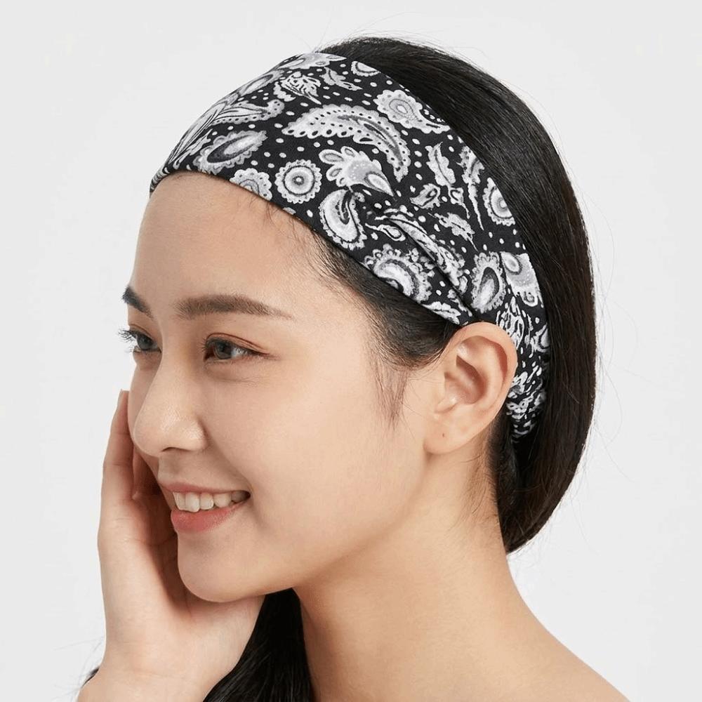 Fashion Non Slip Turban Bandana Hair Hoop Lightweight Hairbands Hollow Korean Style Elastic Headband Mother