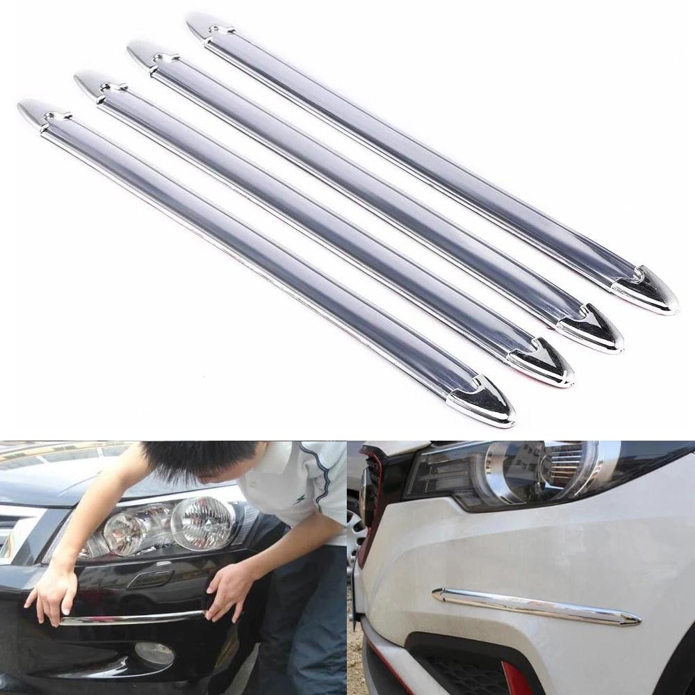 

4 шт. автомобиль внедорожник край противостолкновительная полоса бампер протектор защитный щиток против трения царапины розничная продажа бампер Crash Styling Mouldin