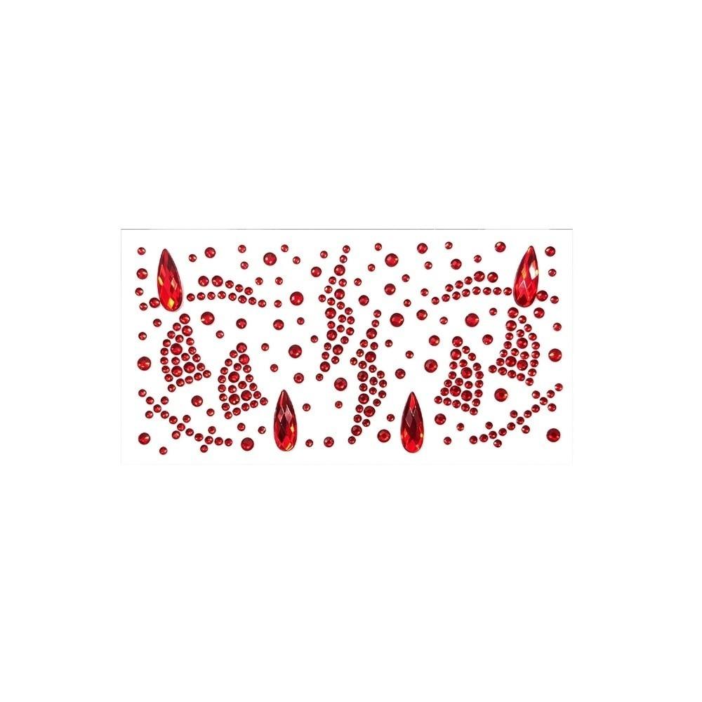 Rhinestone Face Eye Jewels Sticker 3D Face Gem Sticker Crystal Tattoo Sticker Halloween Party