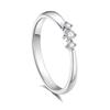 Diamond Ring for Size Three Moebius Eternal Engagement Wedding Perfect for and Gift Wrapping Included Women, Platinum, 12, Pt950, Lab-Grown,