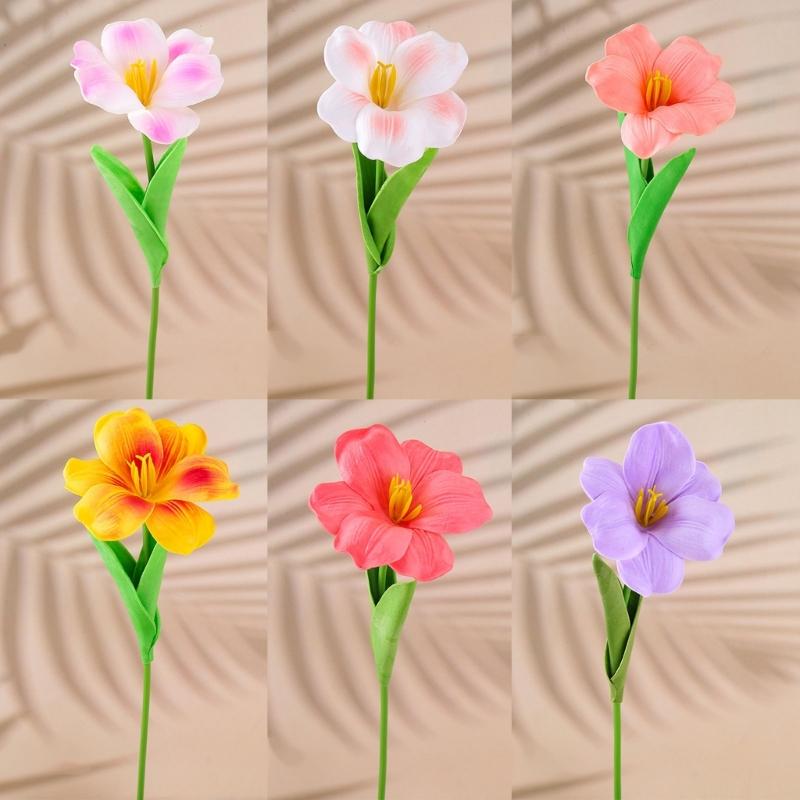 10Pcs Artificial Flower Bouquets Simulation Flowers Bouquets Arrangement for Wedding Party Home Garden Decoration