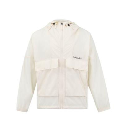 Chaqueta Casual para Exterior Impermeable a Prueba de Sol para Trabajo Multibolsillos para Hombre chaquetas Blanco A41VF-CM9