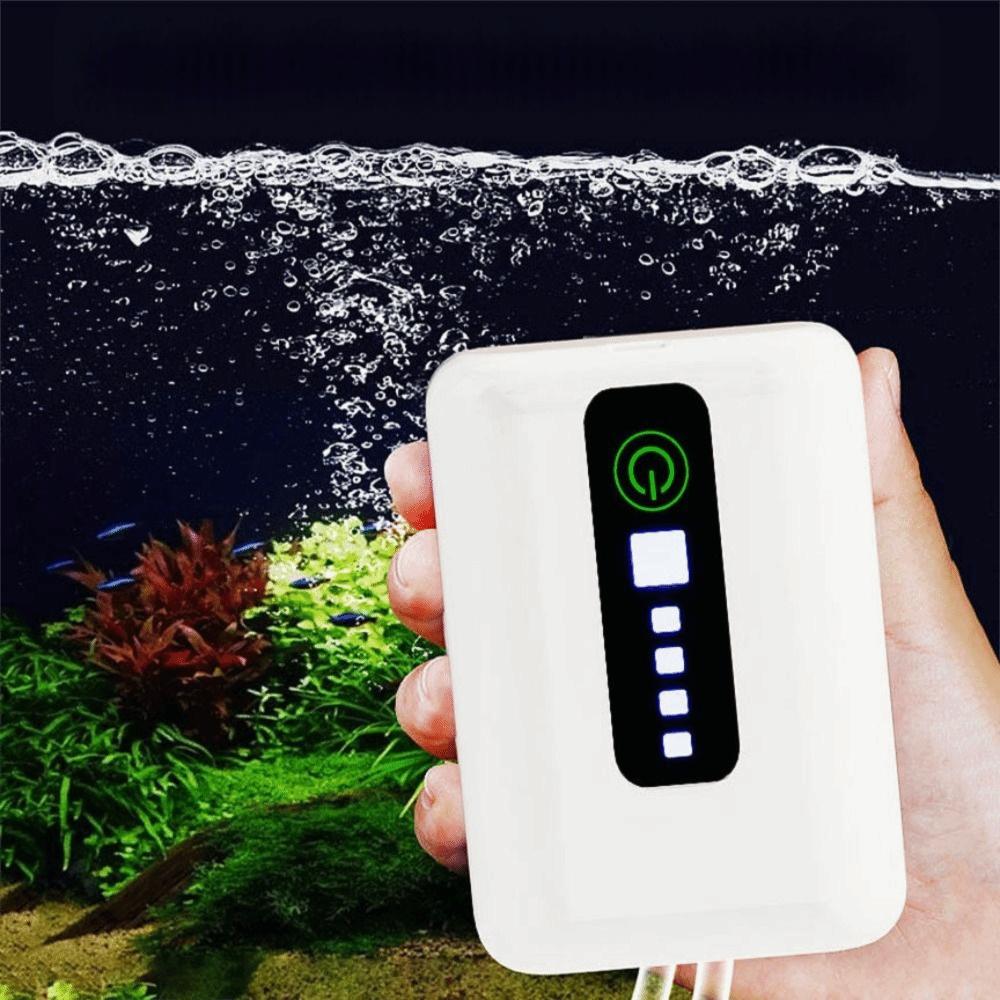 Durable 70H/40H Aquarium Oxygen Pump Rechargeable Ultra Silent Fish Tank Oxygen Pump USB Waterproof Outdoor Fishing Oxygen Pump