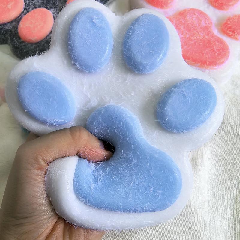 12/14 cm Duże Łapki Kota Squishies Zabawki Ręcznie Robione Ultra Miękkie Taba Squishies Duże Łapki Kota Ściskane Fidget Zabawki do Redukcji Stresu
