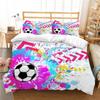 Bed Set Football Quilt Cover 3D Printing Beding Cover Suit Soccer Home Bedclothes with Pillowcase Soft Duvet Cover