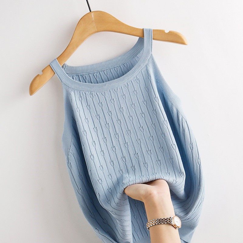 

Новый трикотажный жилет-камисоль для женщин с вырезом Slim Fit и безрукавным сексуальным верхом XL