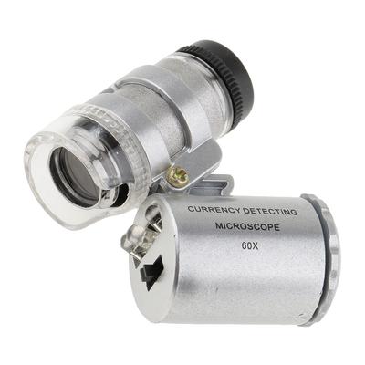60X Magnifying Mini Illuminated Jeweler LED Loupe Jewelry Coin Magnifier