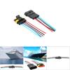 2 Sets 4Celsius5Celsius6 Pin Car Waterproof Electrical Connector Plug with Wire Cable