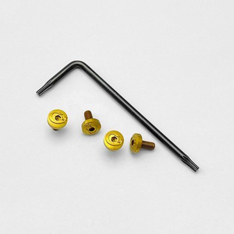 4Pieces 1911 Grips Screws with tool CNC Stainless Steel T8 Plum Screw black 1911 Grips Nail
