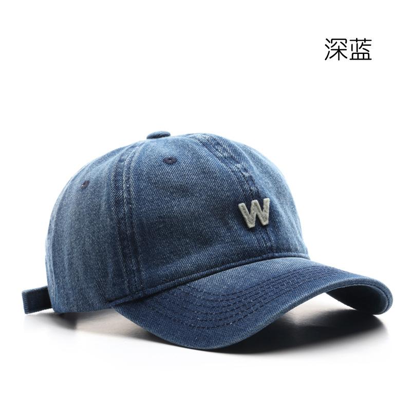 

Cowboy Hat Fashion Trendy Washed Cowboy Cap Outdoor Sports Leisure Sunscreen Shade Baseball Cap темно-синього кольору