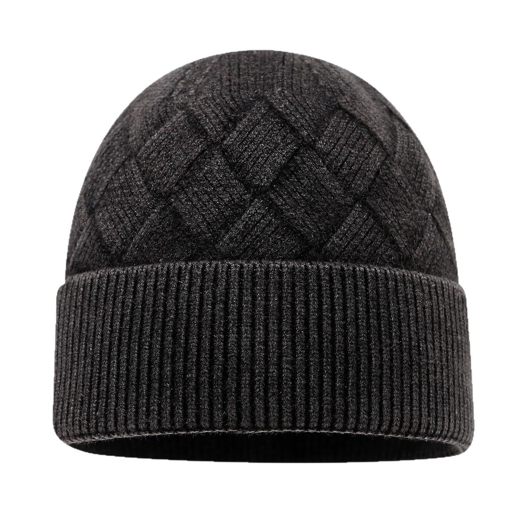 Women's Autumn & Winter New Style Core-Spun Yarn Ear-Warming Couple Knitted Hat - European and American Fashionable Skull Cap