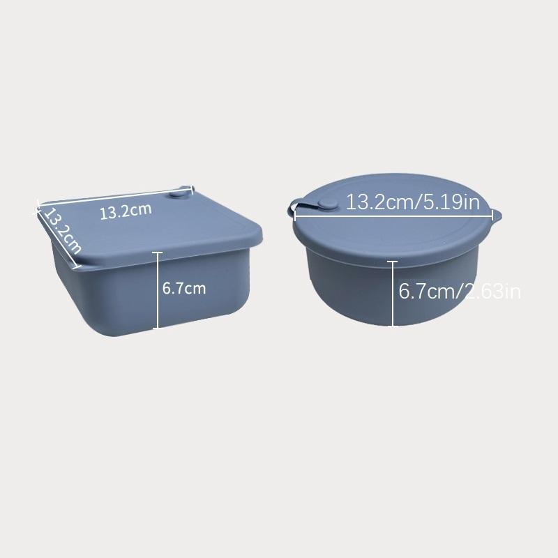 1/2Pcs Pizza Dough Proofing Box Baking Tool Food Box Heat Resistant Silicone Dough Box Fermentation Box For Fridge Bakery Making