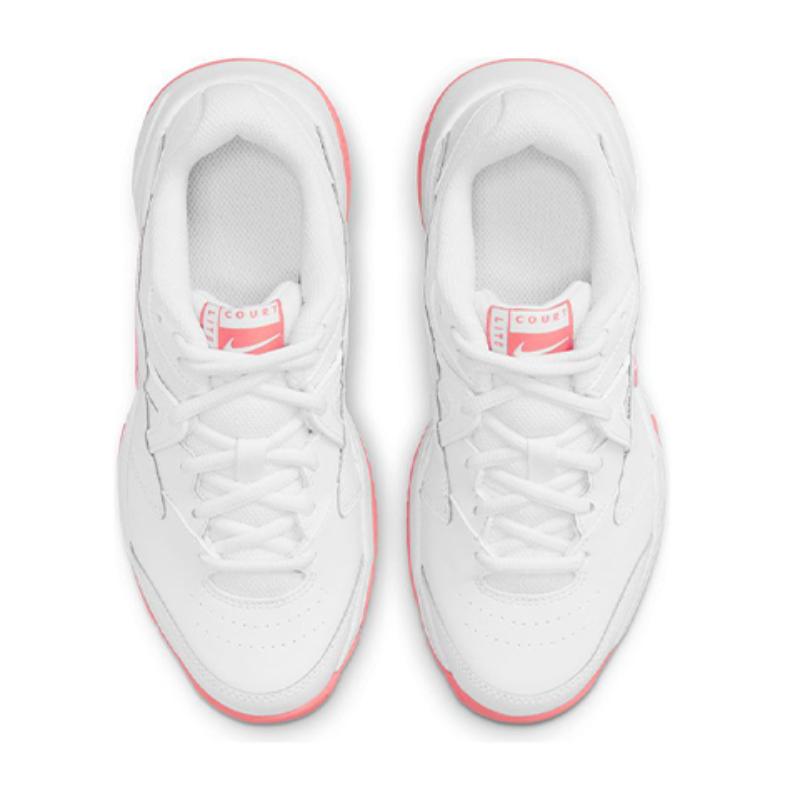 Nike Court Jr. Lite 2 Low-Top Tennis Shoes Pink/White GS Sneakers CD0440-166