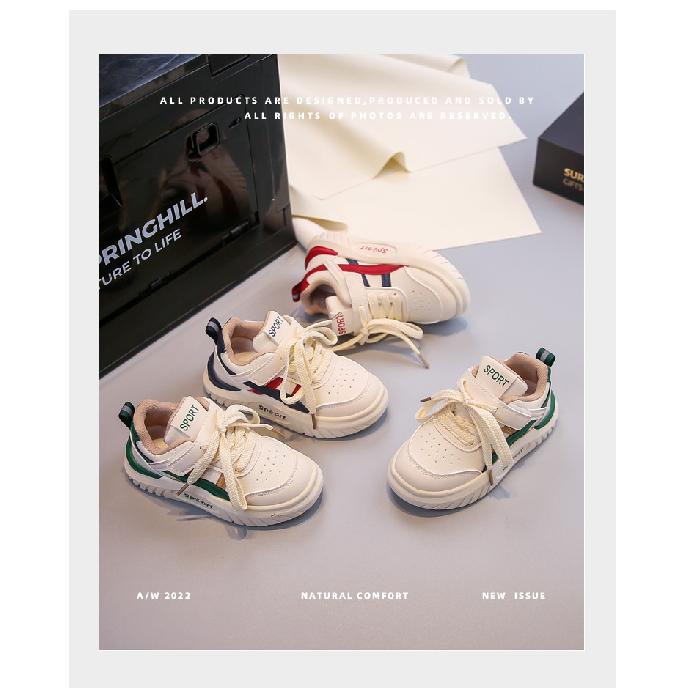 Children's back-to-school college-style girls' sneakers2026Autumn Boys' Casual Shoes for Young Children, Leather Running Shoes