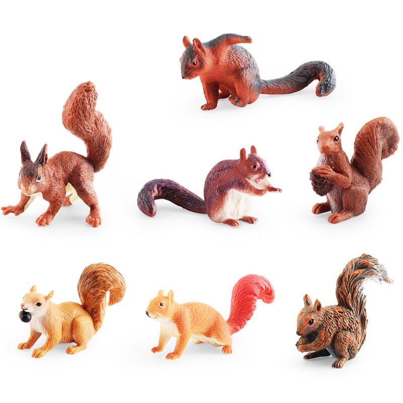 Realistic Miniature Squirrel Model For Desktop Decoration Perfect For Nature Lovers