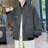 Cowboy Jacket, American Classic Baseball Collar, Fashionable and Versatile Casual Denim Jacket
