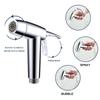 Bidet Pulverizador Shattaf Portátil Manual para Fraldas de Pano Banheiro Chuveiro Bidet Cabeça de Latão Com Mangueira e Suporte