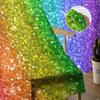 Bedroom Sheer Curtains Rainbow Metal Glitter Living Room Kitchen Window Curtains Garden Terrace Balcony Bedroom Sheer Curtains