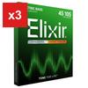 Elixir 14677 NANOWEB Stainless Steel Bass Strings, Long Scale, Light/Medium (.045-.105)