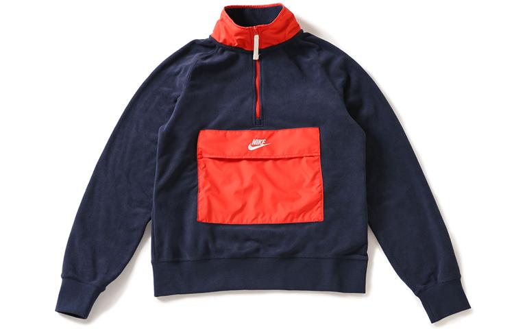 Nike Sweatshirts Men s Stand Collar Moderate Regular 929098-451 XXL