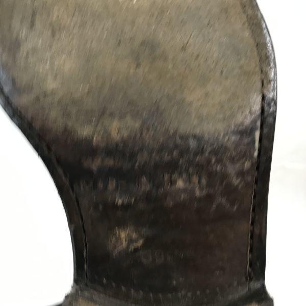 90s Italian GREENJAWS Leather Monk Strap Dress Shoes Black 39 24.5 Goodyear welt(USED)