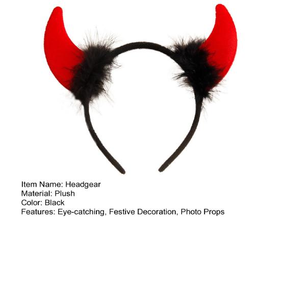 Nakrycia głowy Halloweenowa opaska do włosów Przyciągająca wzrok dekoracja świąteczna Rekwizyty fotograficzne Ozdobne akcesoria do nakryć głowy