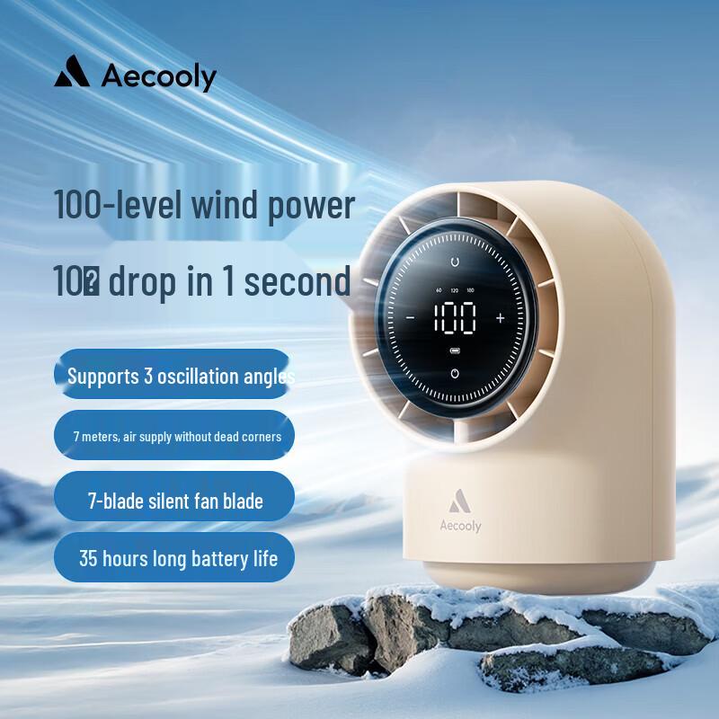 Aecooly Ultra-Quiet Bladeless Desktop Fan