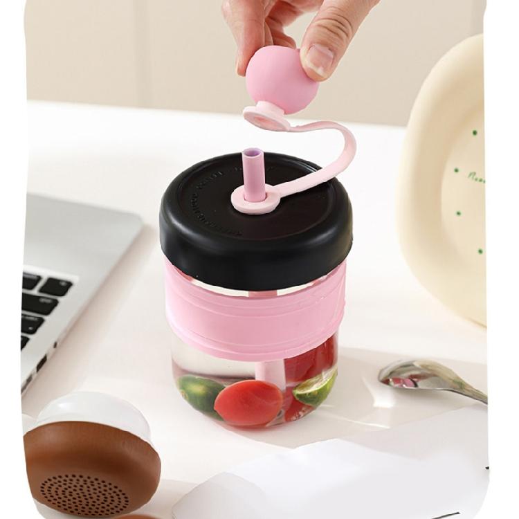 Practical Plastic Cold Brew Maker With Presses Ice Function Office Cold Brew Coffee Cup for Home and Travel