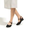 Akaishi Arch Fitter Official 115 Sling Mesh Office Sandals for Standing and Going Out [AKAISHI] (L 24.0cm-24.5cm Black) Work, Commuting,