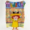 Cartoon M Madeline Throw Flannel Throw Blanket Suitable for Sofa Living Room Bedroom