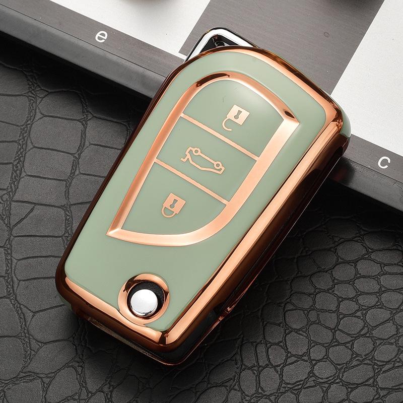 Toyota Key Case for RAV4, Camry, Levin, Corolla, Highlander, Crown - High-End Shell and Buckle