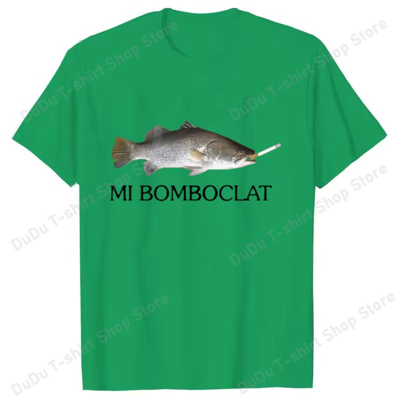 

Funny Bomboclat Fish Meme Tshirt High Street Fashion Trend Y2k Short Sleeve Tshirts Women Unisex Harajuku Vintage Style T Shirts 4XL