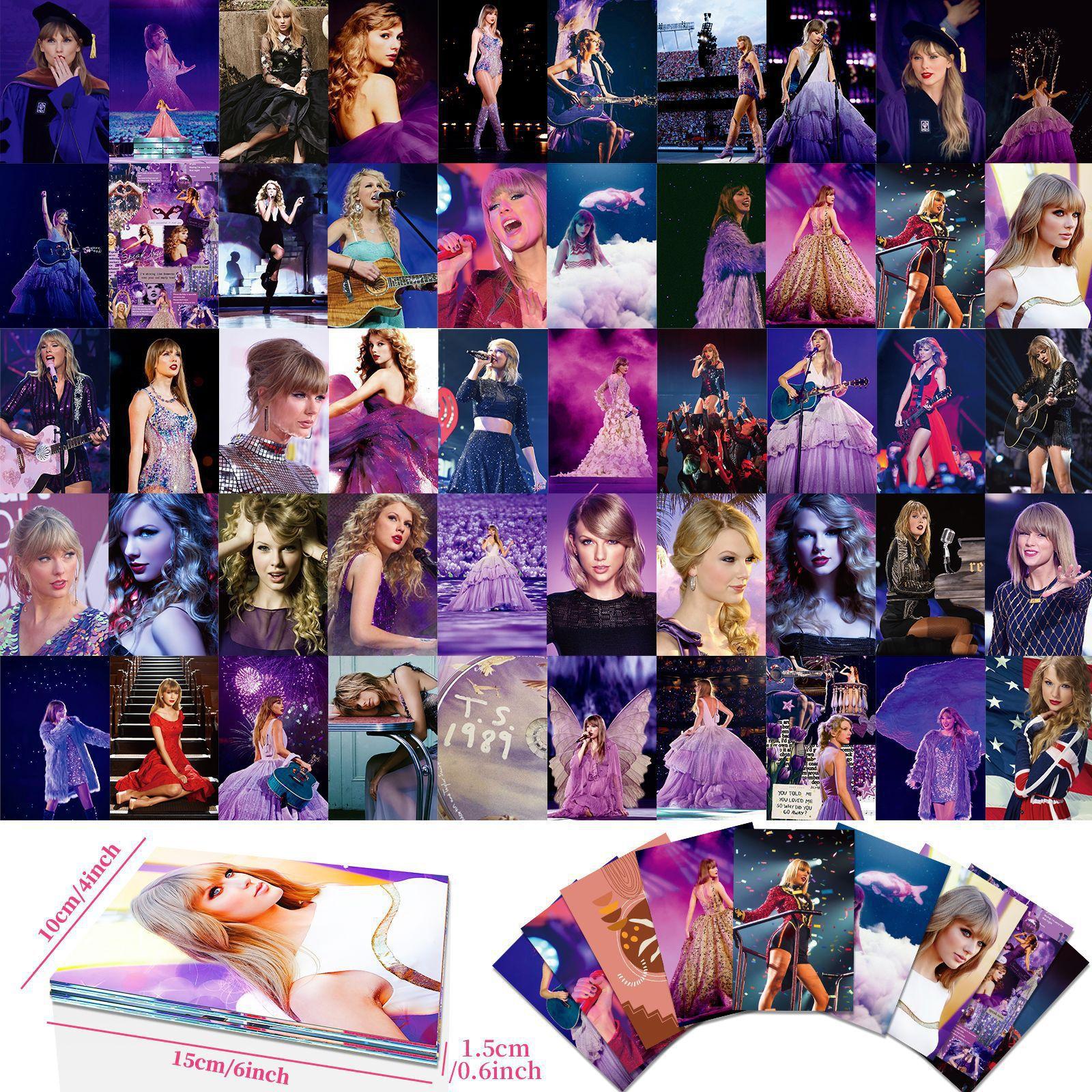 50 Wall Cards Realistic Taylor Swift Dorm Postcard Photo Frame Wall Background Letter T01041845 - wall card - realistic taylor