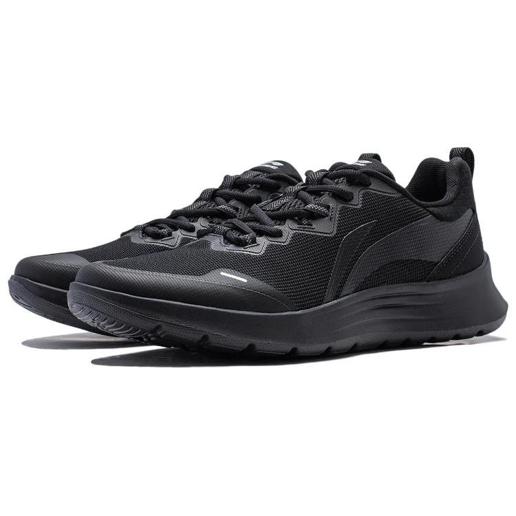 New LiNing Feather Cushioning Anti Slip And Wear Resistant Low Top Running Shoes Women's Black ARST066-1