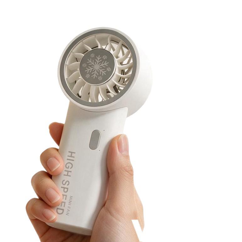 26-Year Model Ultra-Fast 6-Speed Portable Handheld USB-Charging Mini Fan with Powerful Ice Pack Cooling.