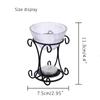 Iron Flower Stand Burner Candle Aromatherapy Oil Lamp Decorations Aroma Furnace