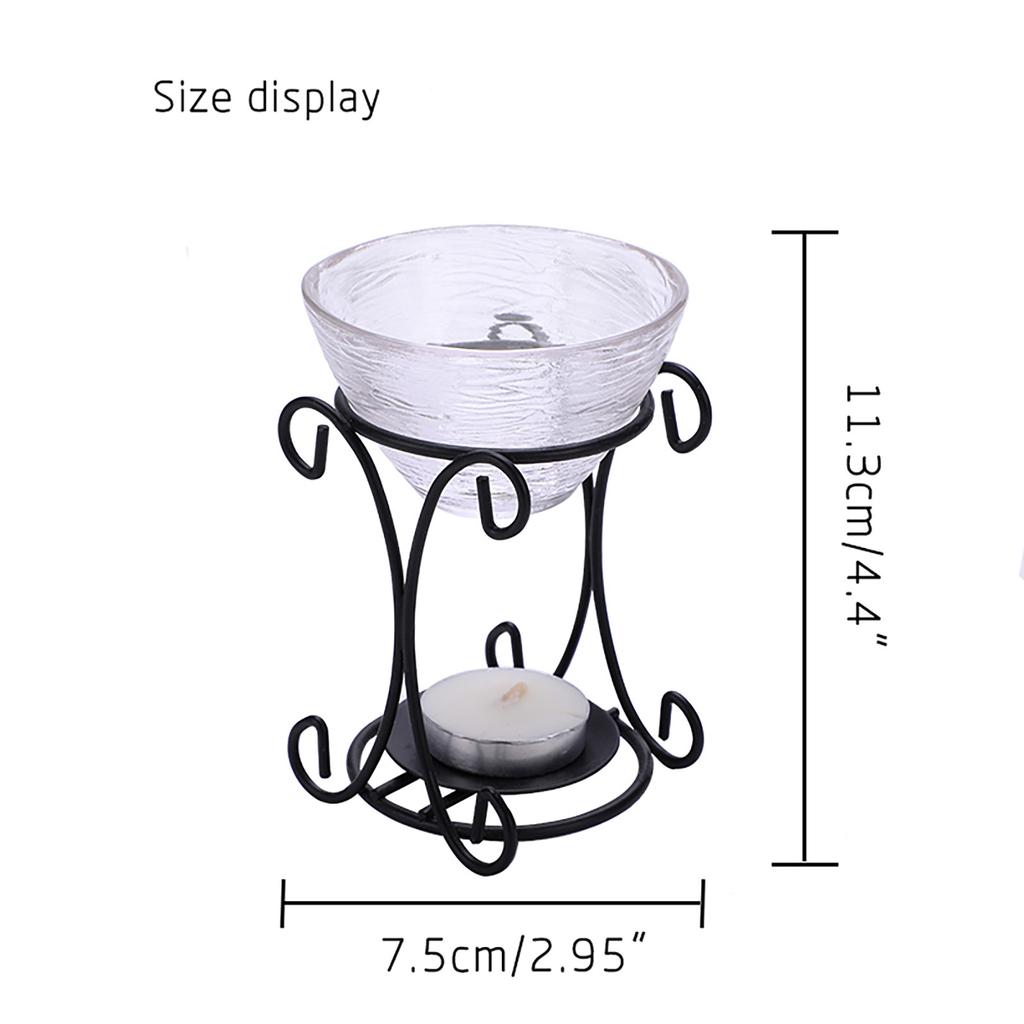 Iron Flower Stand Burner Candle Aromatherapy Oil Lamp Decorations Aroma Furnace