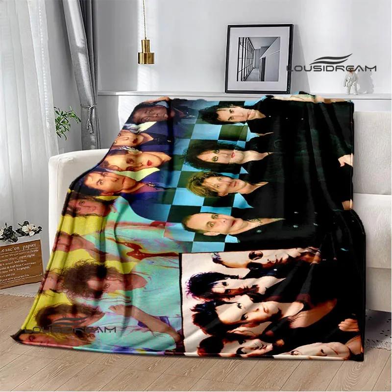 Rock band The cure Printed blankets picnic blanket Warm Flannel blankets Soft and comfortable blanket bed linings Birthday Gift