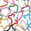 1pc Mountaineering Buckle Love Star Buckle D-Shaped Buckle Color Backpack Buckle Aluminum Keychain DIY Accessories