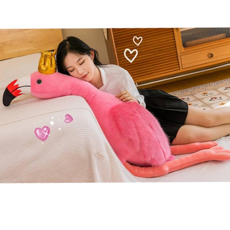 Princess Crowned Flamingo Plush Toy For Girls Soft And Cuddly