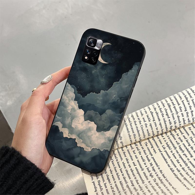 Clound Moon Star Night Funda Phone Case For Xiaomi Redmi Note 14 Pro 14 13 12 11 10 Pro 14S 12S 11S Redmi 14C 13C 10