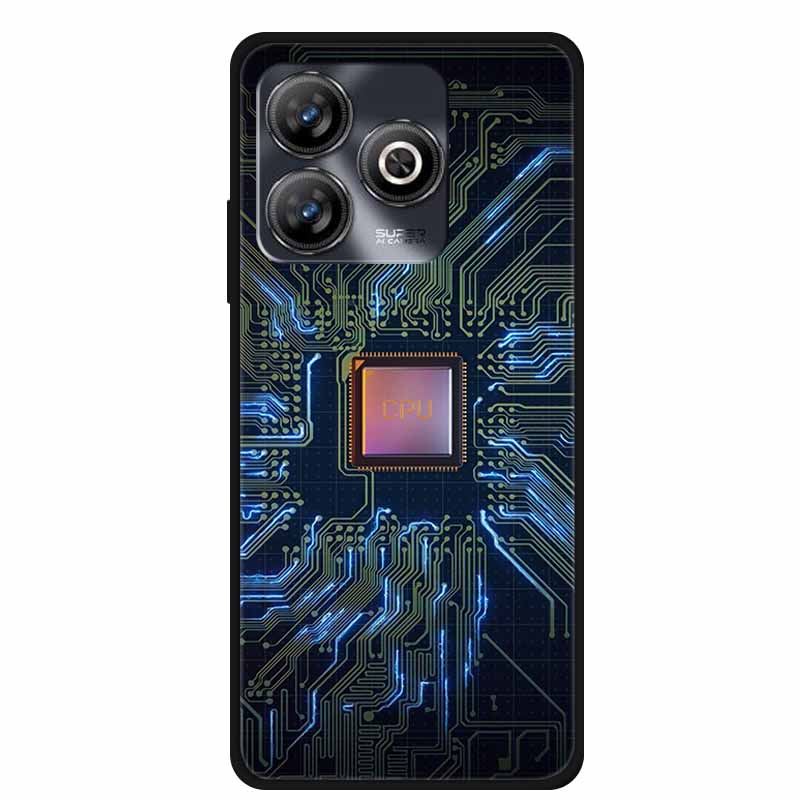 Phone Case For ZTE Blade A75 4G Back Cover Case Shockproof Black Silicone Soft Funda For ZTE Blade A75 4G Case A 75 6.6" Coque