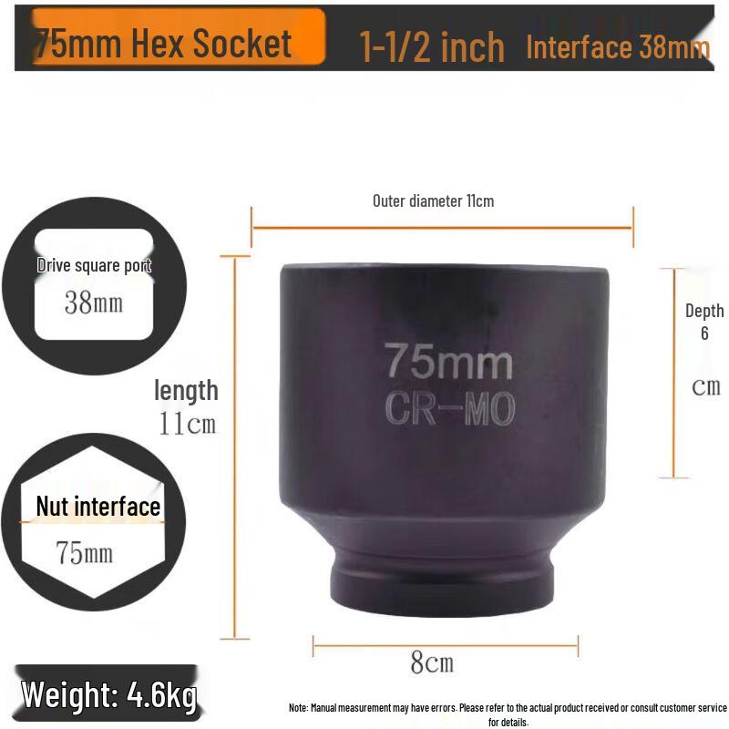 Heavy-Duty Semi-Hydraulic Torque Wrench Socket
